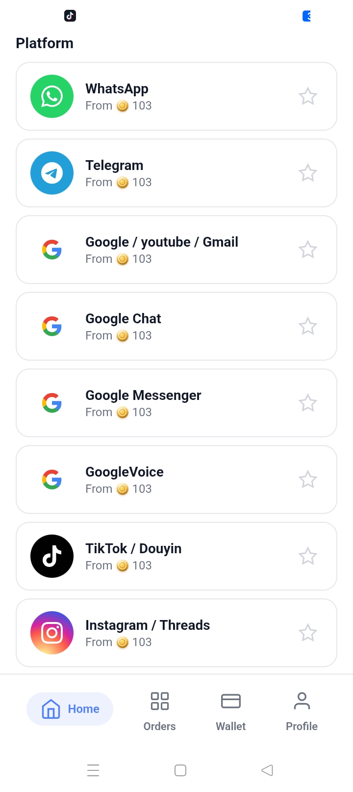 Preview Nomor Virtual OTP & Android App 2